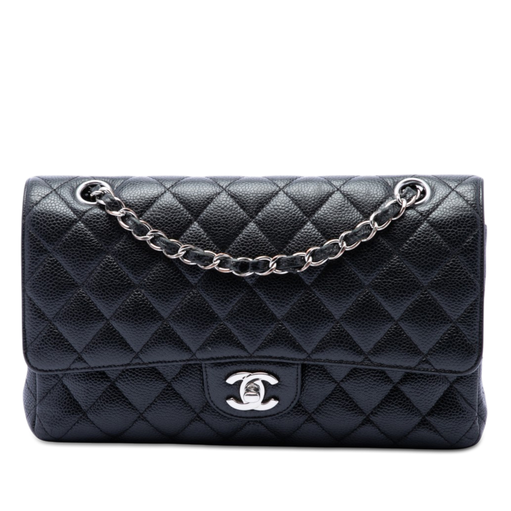 Pre-Loved Chanel Medium Classic Caviar Double Flap